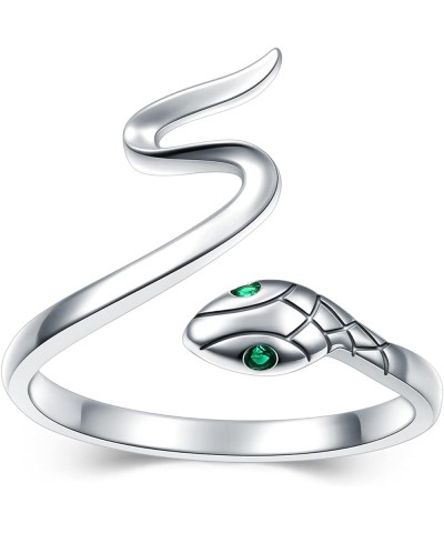 925 Sterling Silver Filigree Ivy Wild Band Ring/I am Enough Ring/Snake Ring, Adjustable Inspirational Hand Ring, Graduation J...