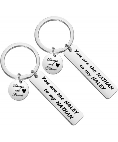 Couple Keychain Set You Are The Haley to My Nathan Always And Forever Valentine's Gift Haley to My Nathan $10.07 Pendants