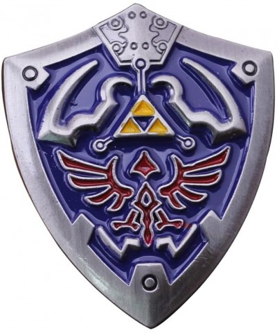 The Legend of Zelda Enamel Pins Blue Shield Brooches Lapel Badges Cartoon Funny Jewelry Gift shield 1 $8.16 Brooches & Pins